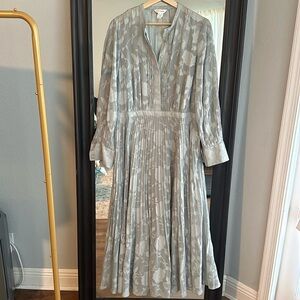 Club Monaco maxi pleated floral dress